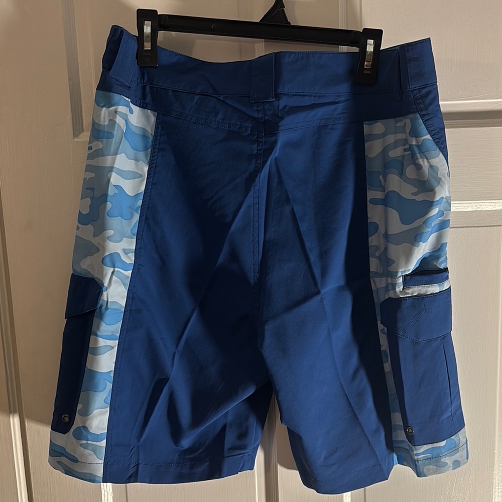 Blue Swim Shorts with Camo Design - Picture 4 of 4